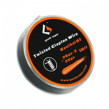 Geek Vape Twisted Clapton Wire 26GA x 2 + 32GA ( 10ft / 3.3m ) Geek Vape Twisted Clapton Wire 26GA x 2 + 32GA ( 10ft / 3.3m )